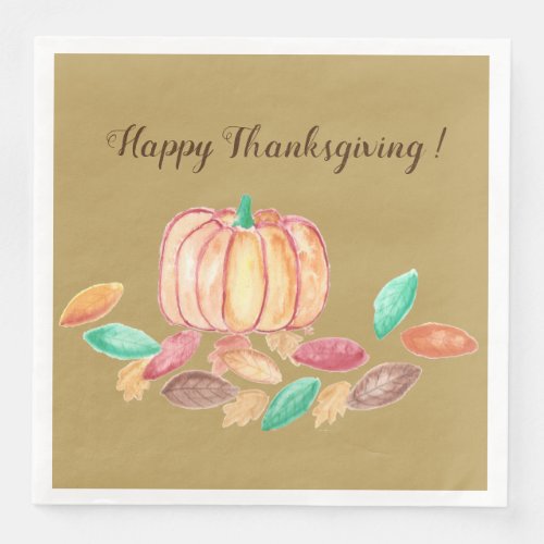 Thanksgiving paper napkins