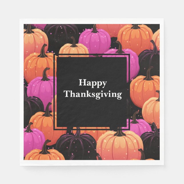 Thanksgiving Paper Napkins  (Front)