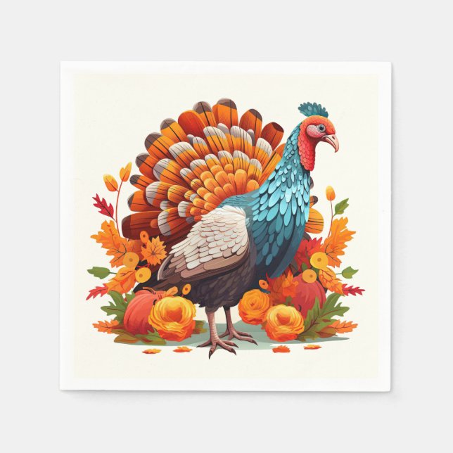 Thanksgiving Paper Napkins  (Front)