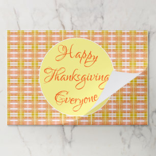 Thanksgiving Paper Placemats