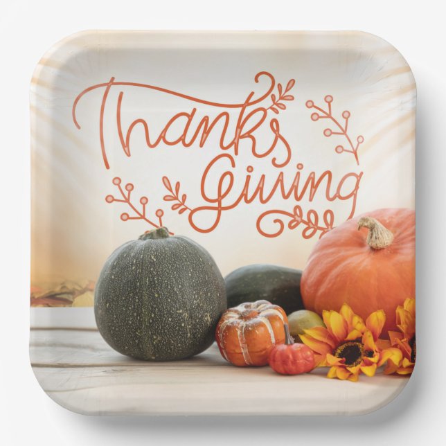 Thanksgiving Paper Plate (Front)