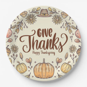 Thanksgiving Paper Plate