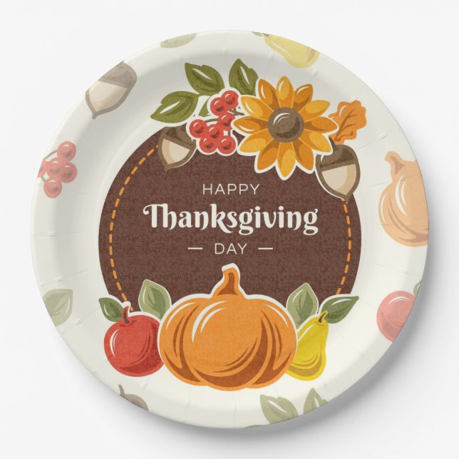 Thanksgiving Paper Plate (Front)