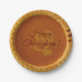 Thanksgiving Paper Plate With Pumpkin Pie