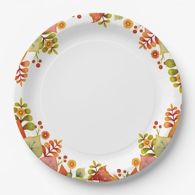 Thanksgiving  paper plates (Front)