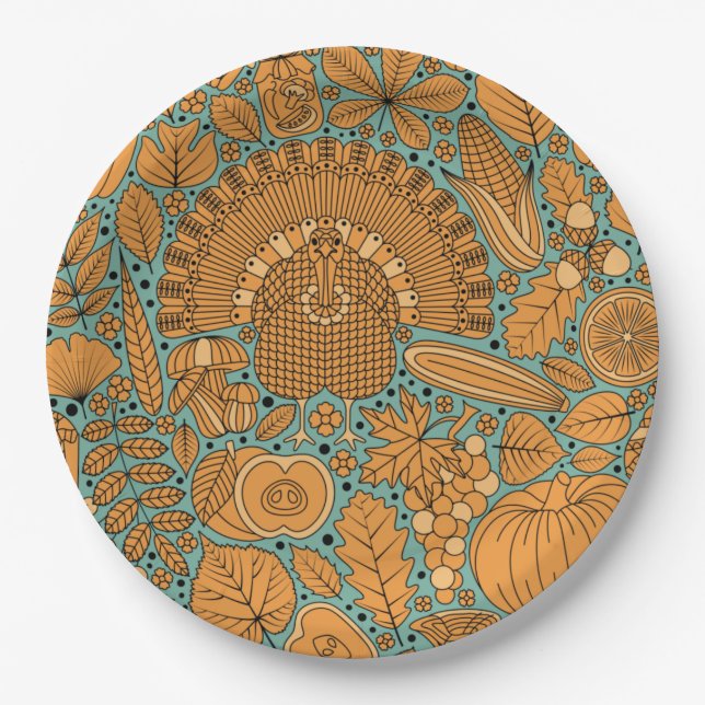 Thanksgiving Paper Plates (Front)