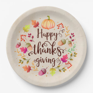 Thanksgiving Paper Plates