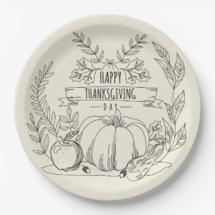 Thanksgiving Paper Plates