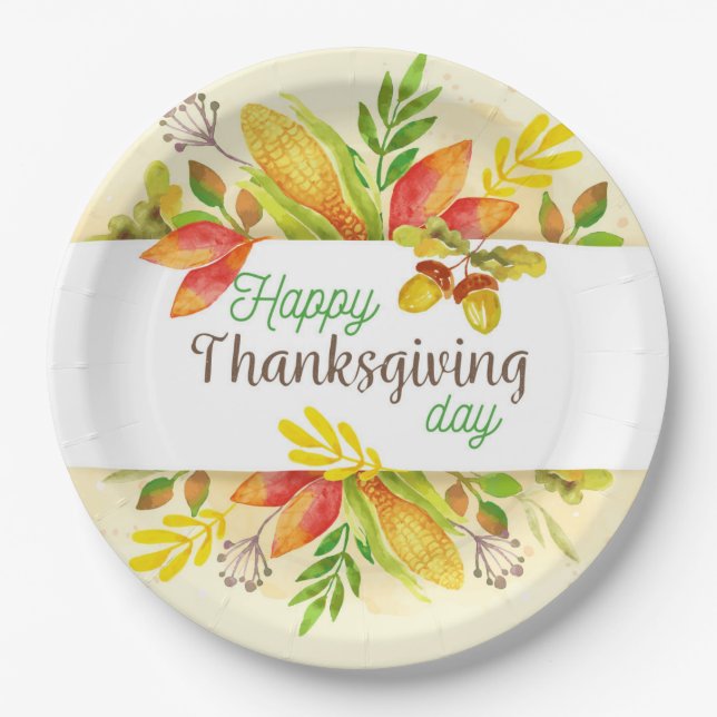 Thanksgiving Paper Plates (Front)