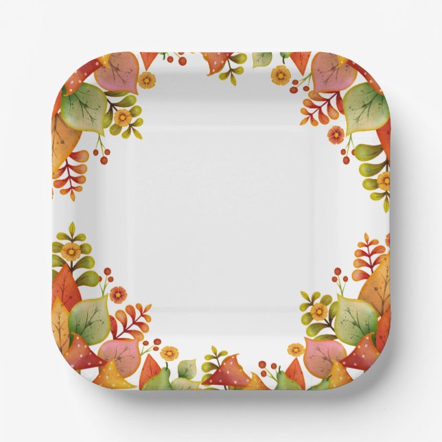 Thanksgiving  paper plates (Front)