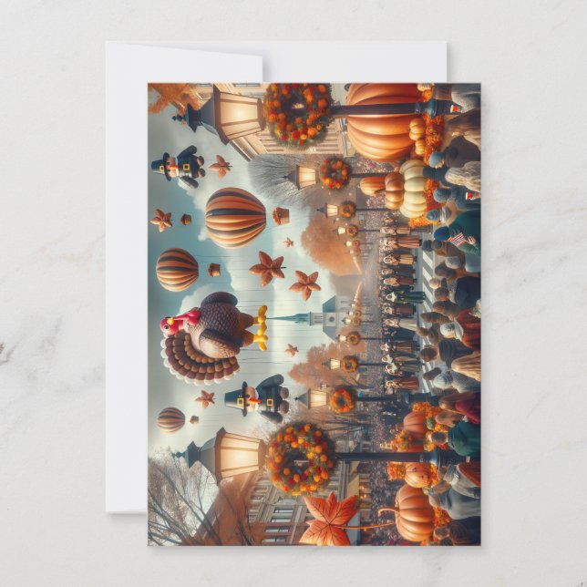 Thanksgiving Parade Greeting Card (Front)