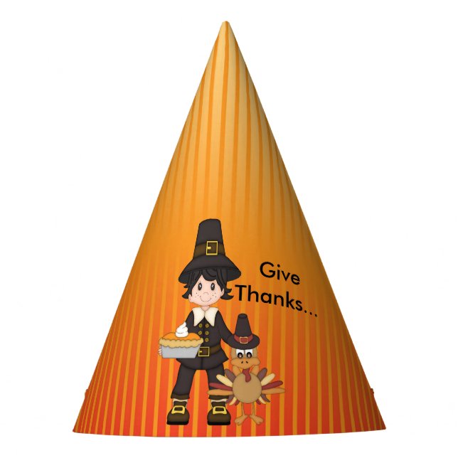Thanksgiving Party Hat/Pilgrim Party Hat (Front)