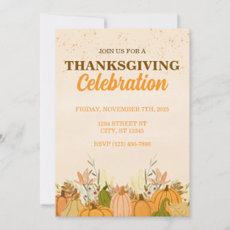THANKSGIVING PARTY INVITATION