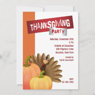 Thanksgiving Party Invitation