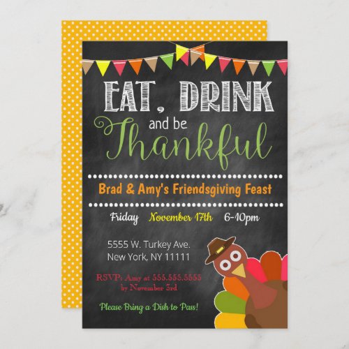 Thanksgiving Party Invite