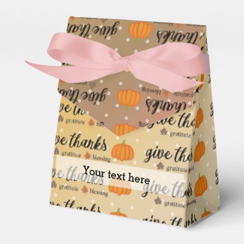 Thanksgiving party sets favor boxes