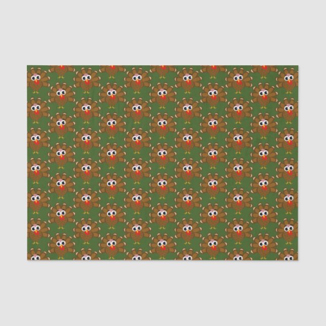 Thanksgiving party turkey bird gift filler tissue paper (Front)