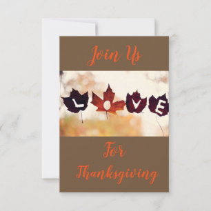 ***THANKSGIVING PARTY WITH LOVE*** INVITATION