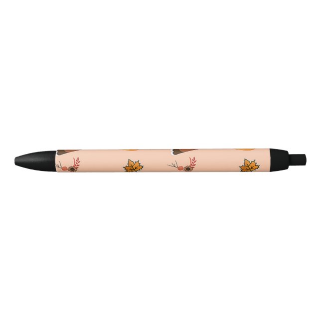 Thanksgiving pattern on pink pen (Front)