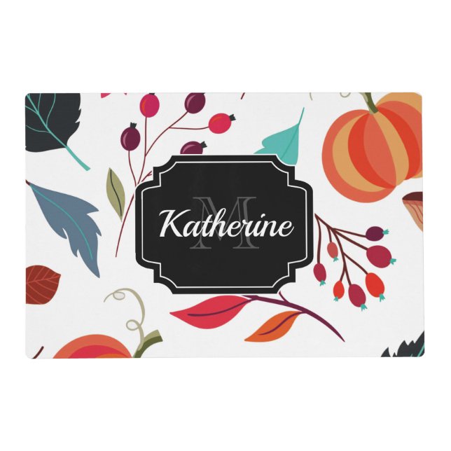 Thanksgiving Pattern Placemat (Front)