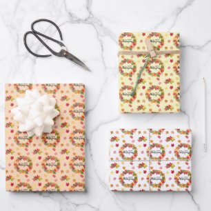 Thanksgiving Pattern Wrapping Paper Sheets
