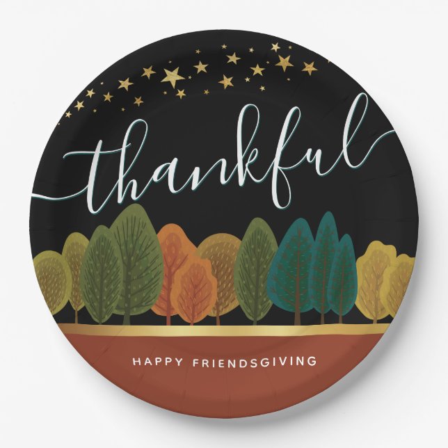 Thanksgiving Personalized Paper plate (Front)