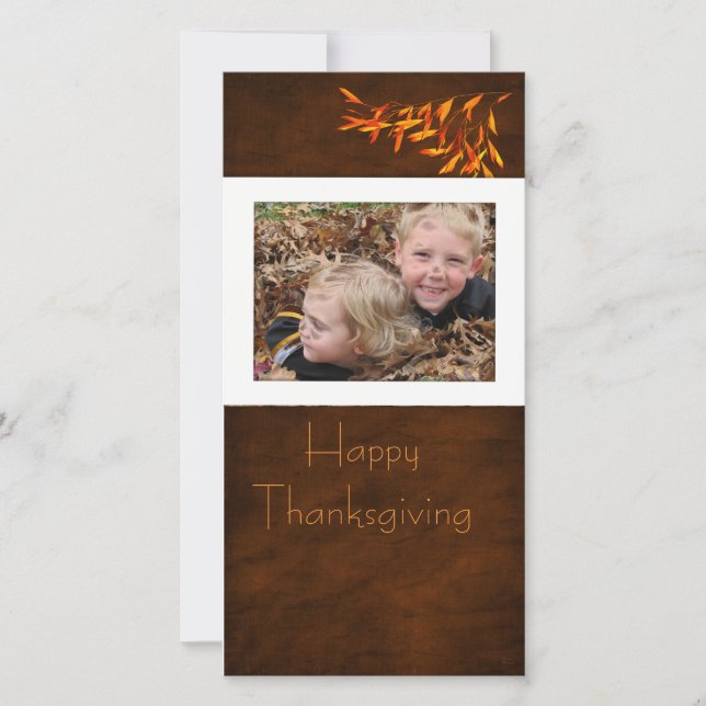 thanksgiving Photcard Holiday Card (Front)
