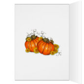 Thanksgiving photo card with pumpkins (Inside (Left))