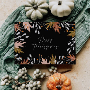 Thanksgiving Photo Cards Autumn Leaves Botanical