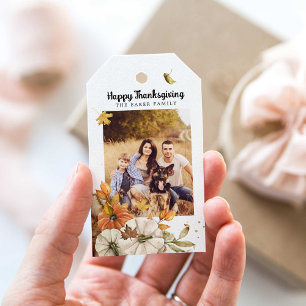 Thanksgiving Photo Favor Tags