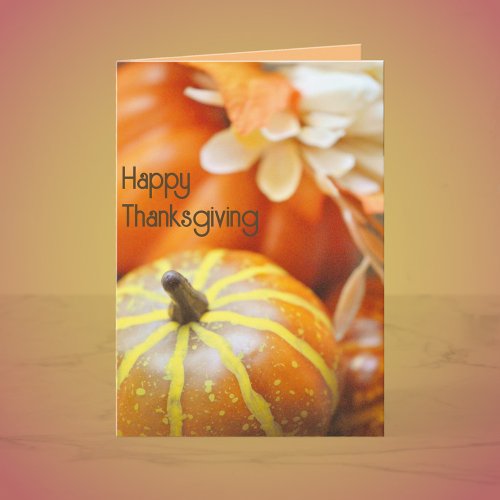 Thanksgiving Photo Greeting Card