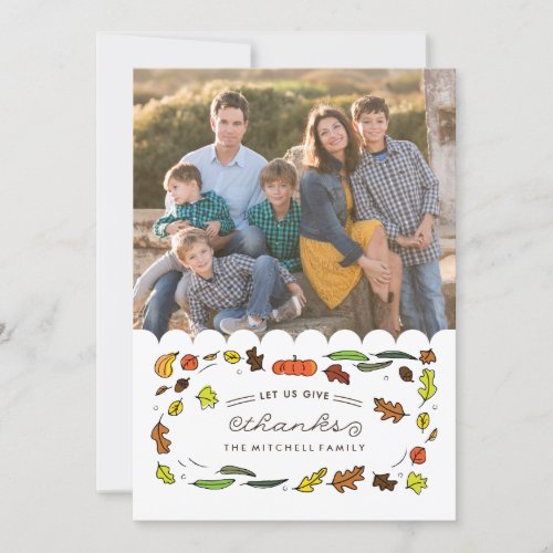 Thanksgiving Photo Holiday Card