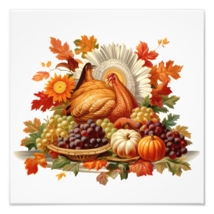 Thanksgiving photo print