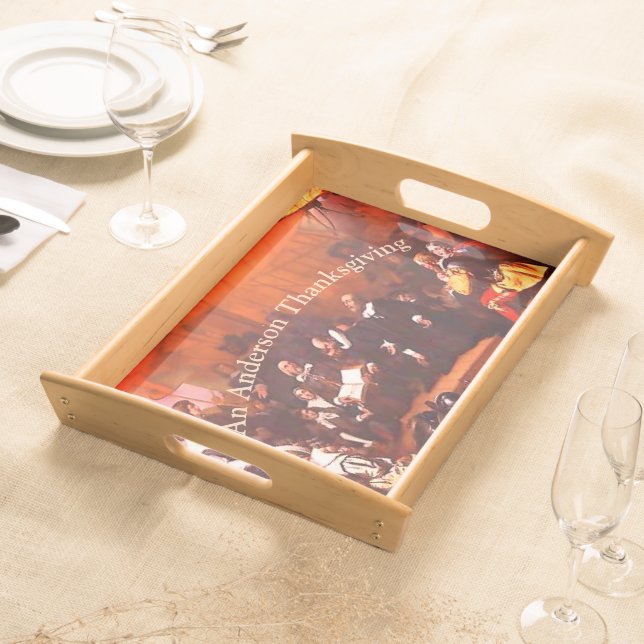 Thanksgiving Photo Serving Tray (Front)