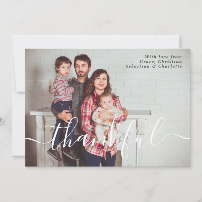 Thanksgiving Photo Typography Template (Front)