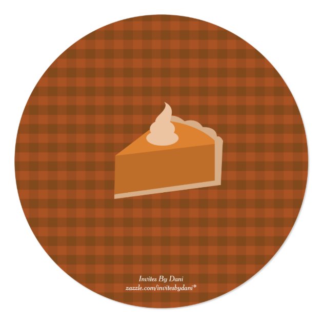 Thanksgiving Pie Dinner Party Invitations