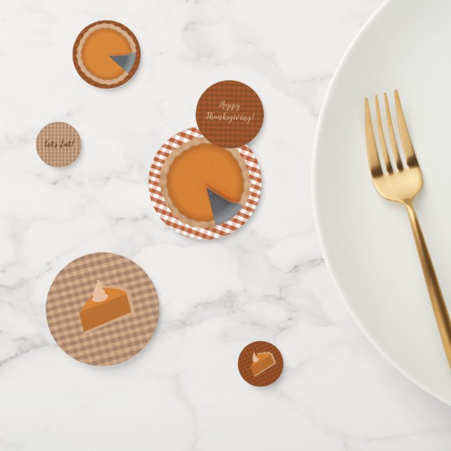 Thanksgiving Pie Dinner Party Table Confetti (Group)