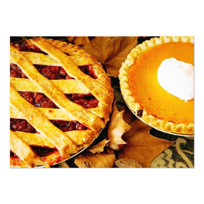 Thanksgiving Pie Invitation