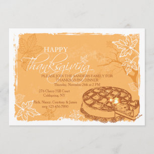 Thanksgiving Pie Invitation