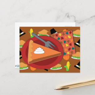 Thanksgiving Pie Postcard