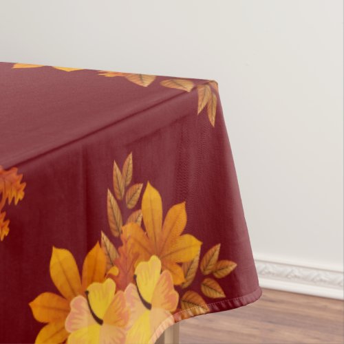 Thanksgiving Pie Pumpkin Turkey Tablecloth