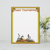 Thanksgiving Pilgrim and Indian Ducks (Standing Front)
