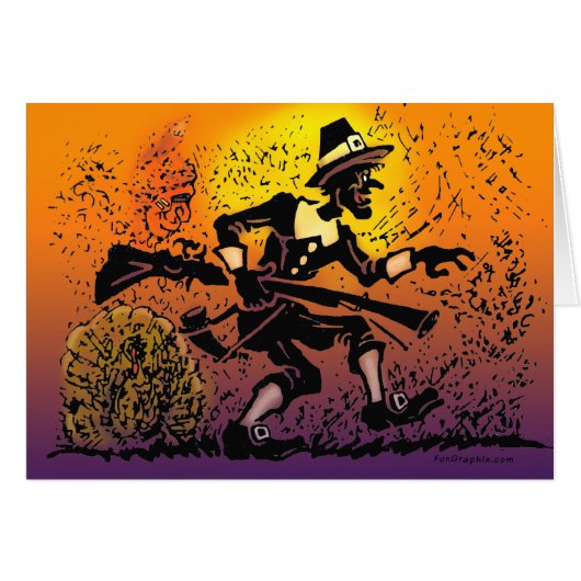 Thanksgiving Pilgrim Cards (Front Horizontal)