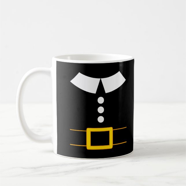 Thanksgiving Pilgrim Costume Shirt Turkey Day Shir Coffee Mug (Left)