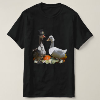 Thanksgiving Pilgrim Duck Couple T-Shirt