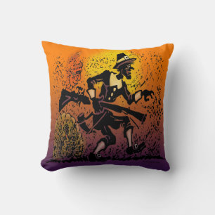 Thanksgiving Pilgrim Throw Pillow