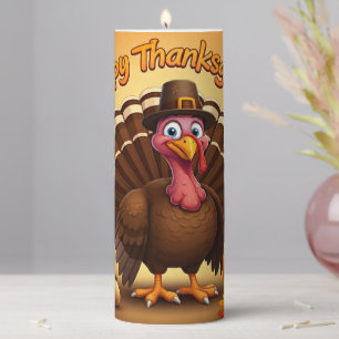 Thanksgiving Pilgrim Turkey Candle