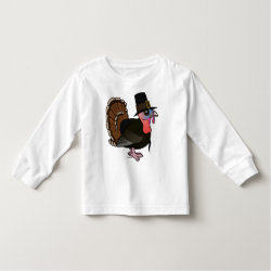 Thanksgiving Pilgrim Turkey Toddler Long Sleeve T-Shirt