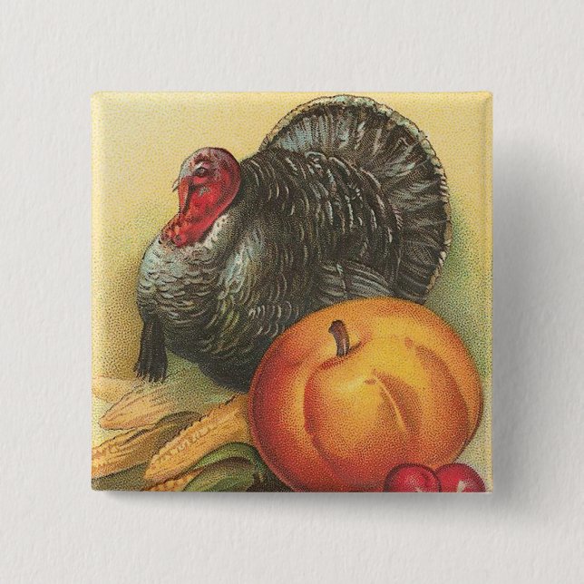Thanksgiving Pinback Button (Front)