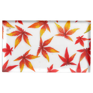 Thanksgiving Place Card Holders With Fall Leaves